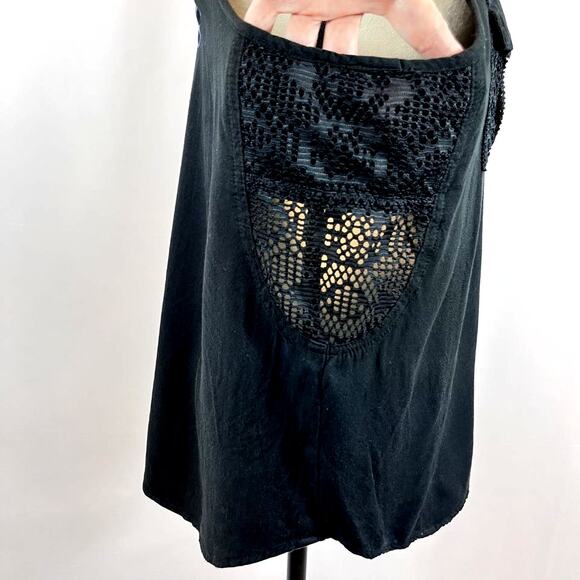 Harley Davidson tank top mesh lace accent woven black women XL - Picture 4 of 10
